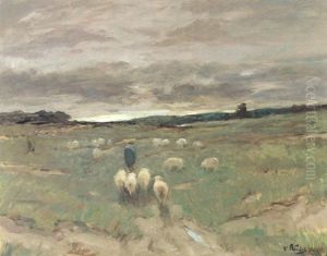 And He Shall Call His Flock (homeward Bound) by William Frederick Ritschel