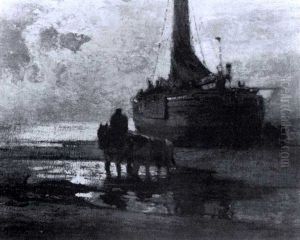 Low Tide, Holland by William Frederick Ritschel