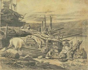 Macao - Three Sketches Of Tanka Boat People