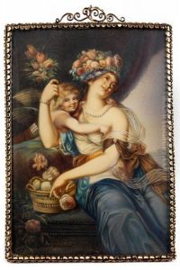 Bildnis Einer Jungen Dame Als Blumengottin Flora Mit Dem Amorknaben Bildnis Einer Jungen Dame Als Blumengottin Flora Mit Dem Amorknaben
