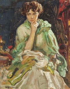 Bildnis Einer Eleganten Dame by Caspar Ritter