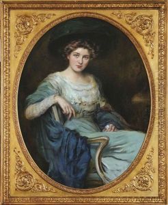 Bildnis Einer Eleganten Dame by Caspar Ritter