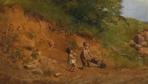 Children Playing by Eduard Ritter