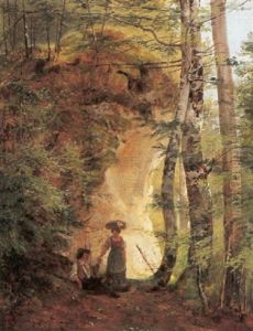 Begegnung Im Wald by Eduard Ritter
