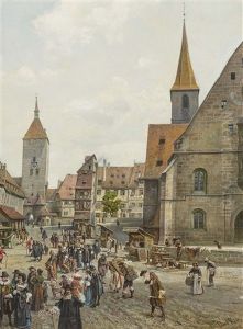 Market In The Period Of Gustav Adolf Ii by Paul Ritter