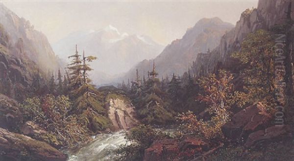 A Mountain Stream In Spring - view 1
