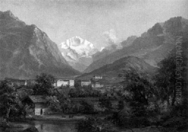 Blick Auf Interlaken Und Die Jungfrau - view 1