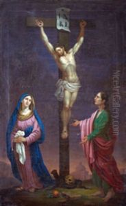 La Vierge Et Saint Jean Au Pied De La Croix by Lorenz Justin Ritz