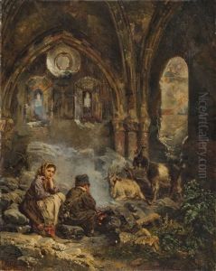 Hirtenkinder In Der Kapelle Von Schloss Tourbillon Bei Sitten Hirtenkinder In Der Kapelle Von Schloss Tourbillon Bei Sitten