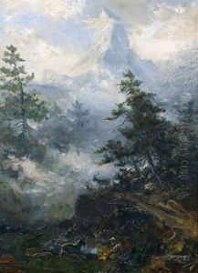 Geissen Vor Dem Matterhorn by Raphael Ritz