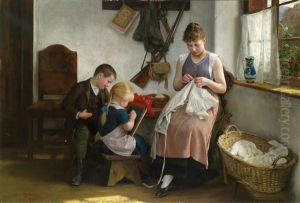 Idyllic Family Scene