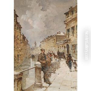 Italienische Kanalpartie by Giovanni Riva
