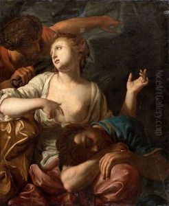 Dalila Coupant Les Cheveux De Samson by Antoine Rivalz