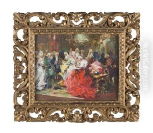 Omaggio Al Cardinale; Festa In Costume (pair)