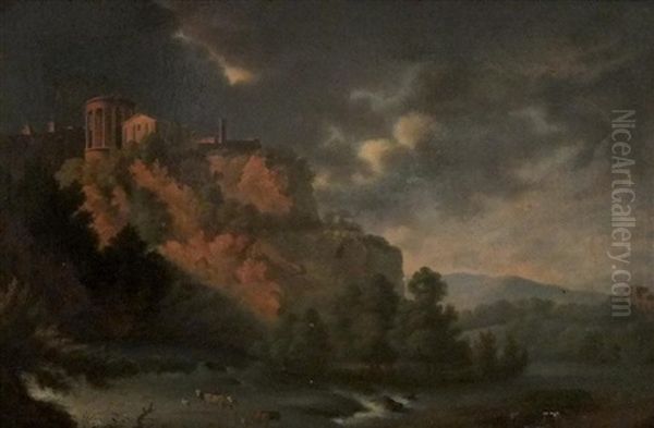 Paysage Italien Inspire De Tivoli - view 1