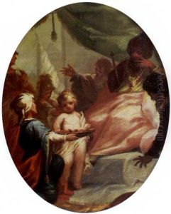 The Infant Moses Taking The Burning Coals by Marco Antonio Riverditti