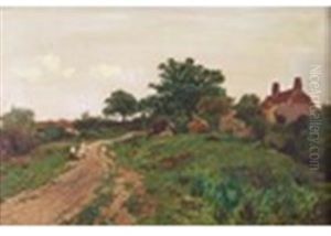 A Surrey Lane by Leopold Rivers