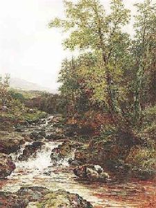 Bewaldete Bachlandschaft In Den Midlands by Leopold Rivers