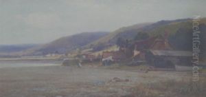 A Figure Hanging Out Washing On The Banks Of An Estuary
