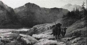 Rinder Im Schottischen Hochland by Leopold Rivers