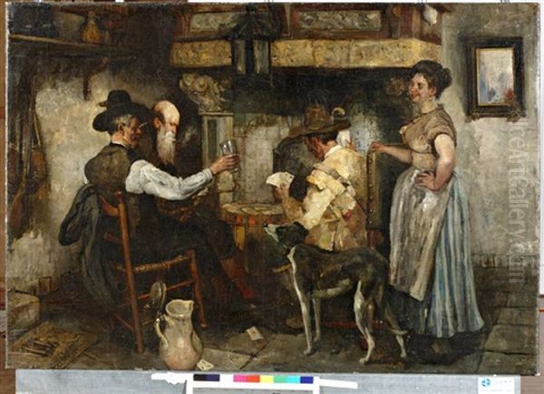 Kaartspelers Bij De Schouw - view 1