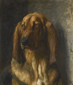 Sir Lancelot, A Bloodhound by Briton Riviere