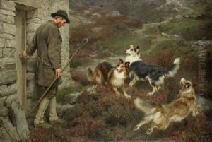 To The Hills by Briton Riviere