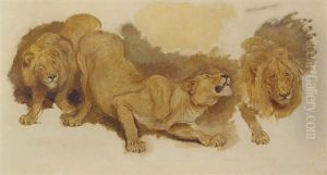 Daniel In The Lion's Den by Briton Riviere