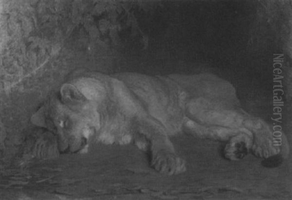 Recumbent Lion - view 1
