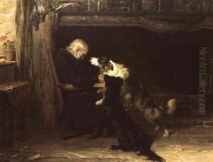 After The Day's Sport by Briton Riviere