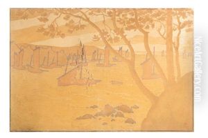 Paysage De Bretagne by Henri Riviere