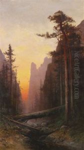 Sunset In Yosemite by Julian Walbridge Rix