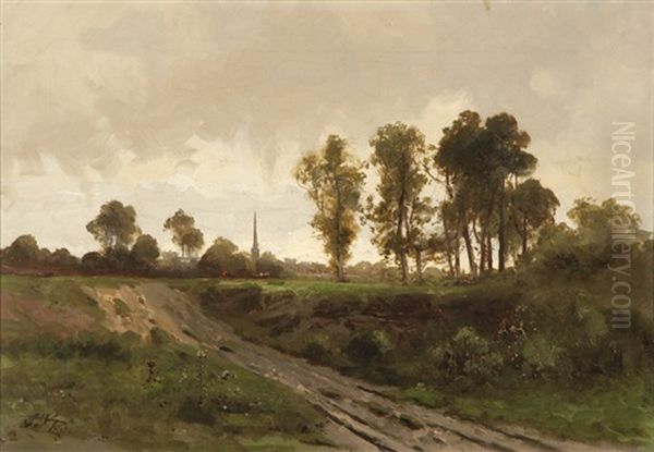 Countryside With Distant Spire - view 1