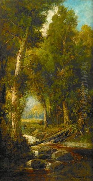 Gill Brook, Keene Valley, Adirondacks by Julian Walbridge Rix