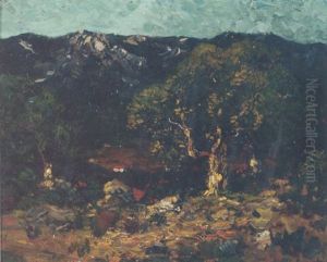 The Ynez Range Mountains by Julian Walbridge Rix