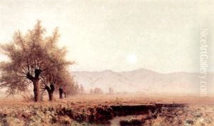 Morning Mist Beyond A Creek Bed by Julian Walbridge Rix