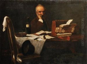 Portrait De Monsieur Daguazan by Jean Andre Rixens