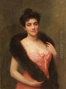 A Young Beauty With Fur Wrap A Young Beauty With Fur Wrap