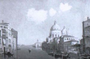El Gran Canal De Venecia Con La Salute Al Fondo El Gran Canal De Venecia Con La Salute Al Fondo