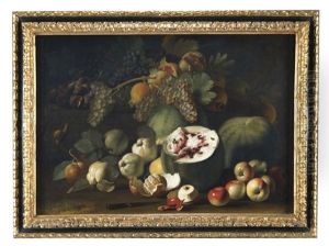 Natura Morta Con Melone, Uva, Melagrane, Arance E Mele Natura Morta Con Melone, Uva, Melagrane, Arance E Mele