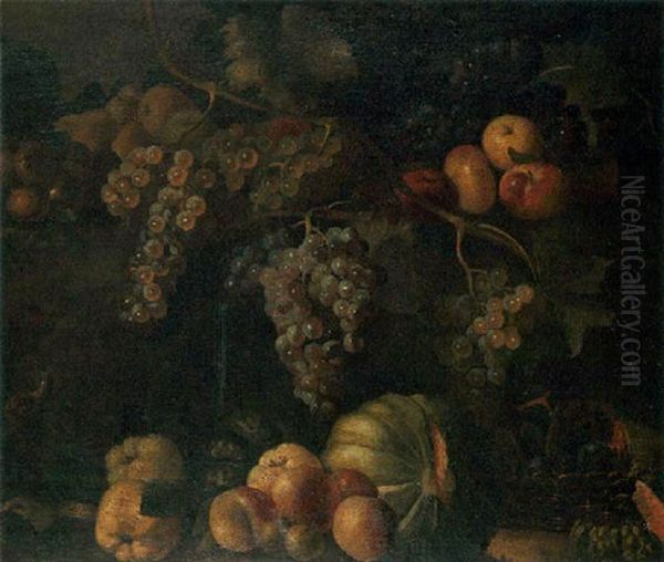 Nature Morte Aux Raisins, Aux Peches Et Aux Melons - view 1