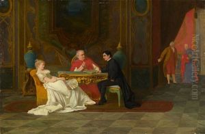 Cardinal Receiving Guests