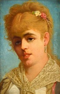 Girl With Flowers In Her Hair