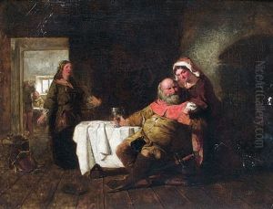 Scene D'interieur by Paul (Pavel Antonovich) Rizzoni