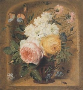 Een Bloemstilleven In Een Nis by R.G. Robart