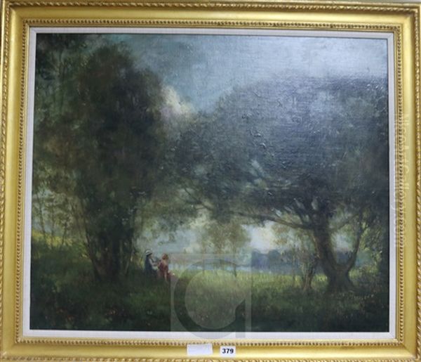 Lovers Seated In A Landscape - view 1