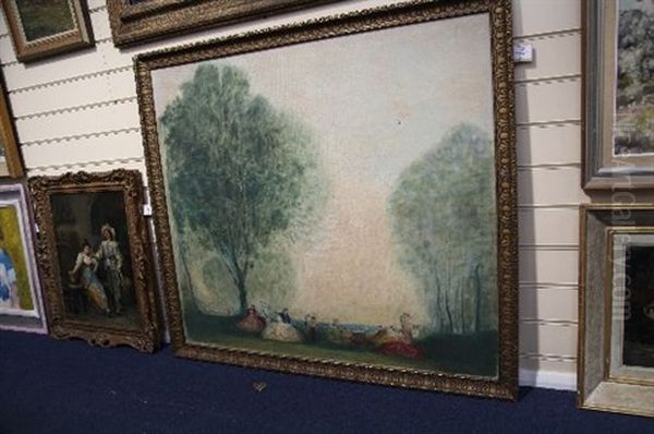 Figures In Parkland - view 1