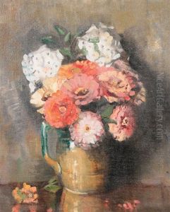 Still Life Of Flowers by William George Robb