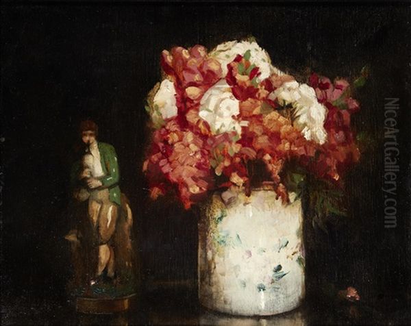 Still Life With Flowers And Figurine - view 1
