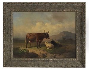 Cattle And Sheep In The Pasture
